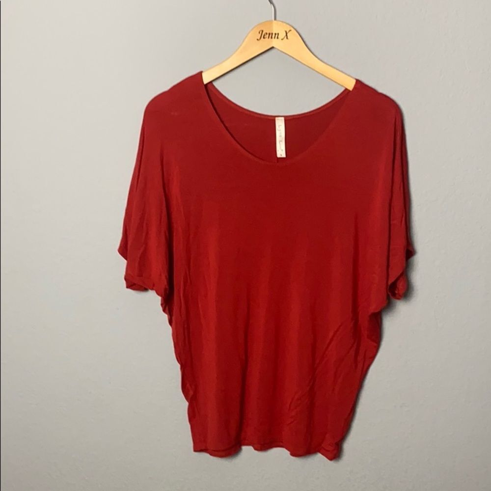 Lyss Loo Red Blouse